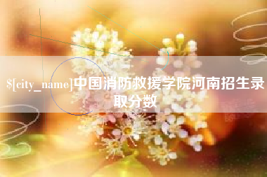西藏中国消防救援学院河南招生录取分数