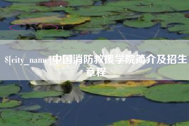 西藏中国消防救援学院简介及招生章程