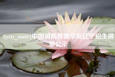 西藏中国消防救援学院辽宁招生简章公示