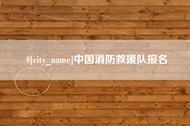 西藏中国消防救援队报名
