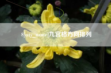 西藏九宫格方向排列