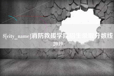 西藏消防救援学院招生录取分数线2019