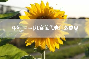 西藏九宫位代表什么意思