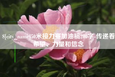 西藏50米接力赛加油稿200字-传递着希望、力量和信念