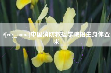 西藏中国消防救援学院招生身体要求