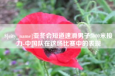 西藏亚冬会短道速滑男子5000米接力-中国队在这场比赛中的表现