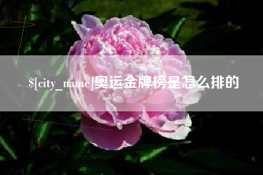 西藏奥运金牌榜是怎么排的