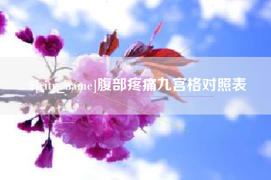 西藏腹部疼痛九宫格对照表