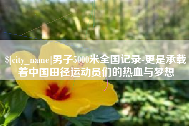 西藏男子5000米全国记录-更是承载着中国田径运动员们的热血与梦想