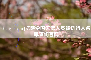 西藏法院全国失信人员被执行人名单查询官网