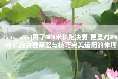 西藏男子5000米长跑决赛-更是对5000米长跑决赛策略与技巧完美运用的体现
