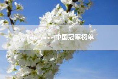 西藏中国冠军榜单