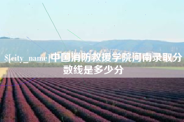 西藏中国消防救援学院河南录取分数线是多少分