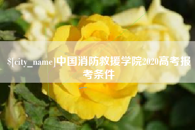 西藏中国消防救援学院2020高考报考条件