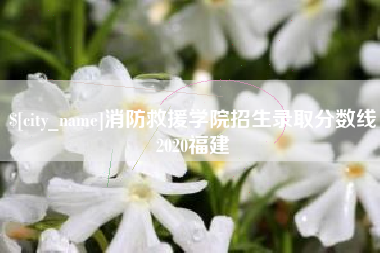 西藏消防救援学院招生录取分数线2020福建