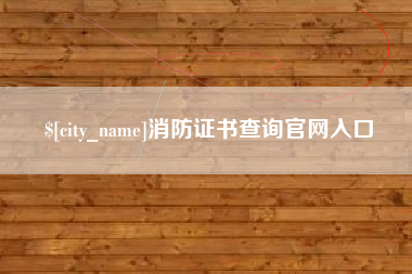 西藏消防证书查询官网入口